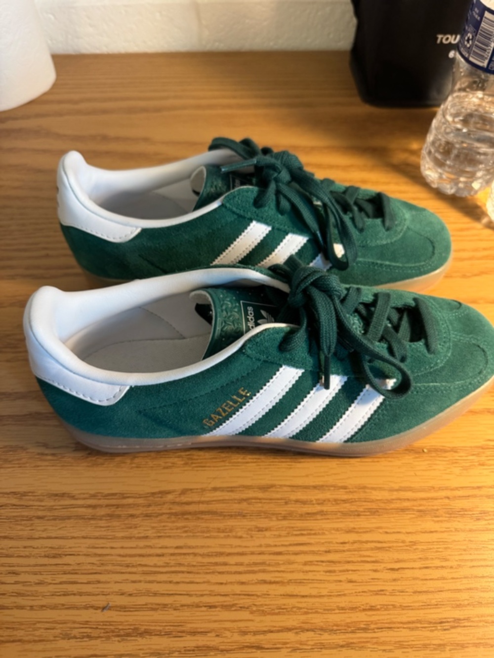 GREEN ADIDAS GAZELLE  SHOES - Picture 5 of 9